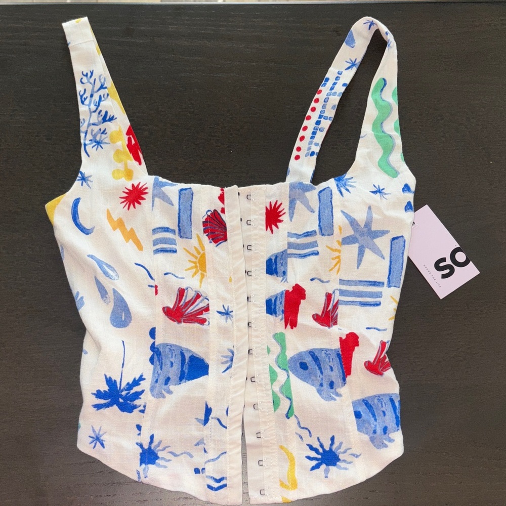 SO Multicolor Patterned Women's Top